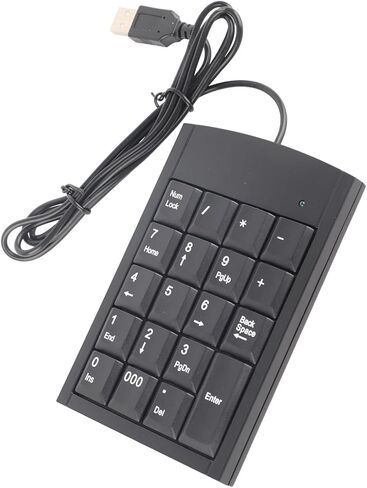 USB Numeric Keypad Compact Design for Laptops and Desktops - Slim, Lightweight, Easy to Carry in Saudi Arabia