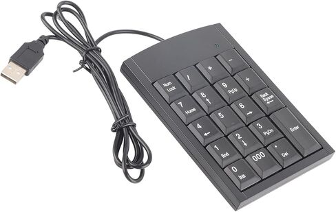 USB Numeric Keypad Compact Design for Laptops and Desktops - Slim, Lightweight, Easy to Carry in Saudi Arabia