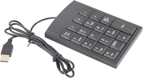 USB Numeric Keypad Compact Design for Laptops and Desktops - Slim, Lightweight, Easy to Carry in Saudi Arabia