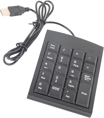 USB Numeric Keypad Compact Design for Laptops and Desktops - Slim, Lightweight, Easy to Carry in Saudi Arabia