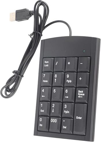 USB Numeric Keypad Compact Design for Laptops and Desktops - Slim, Lightweight, Easy to Carry in Saudi Arabia