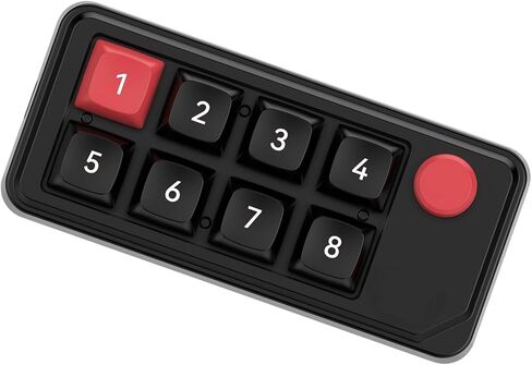 Portable 8 Button Mechanical Numpad with Hot Swappable Switches and Full Programmability for Gamers Detachable Cable in Saudi Arabia