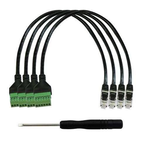 10Pcs 1ft RJ12 Male to 6Pin Screw Terminal Solderless Adapter in Saudi Arabia