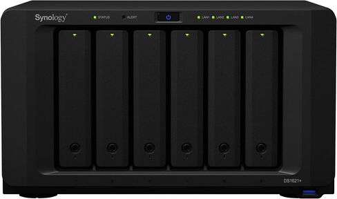 Synology DiskStation DS1621+ NAS Server for Business with Ryzen CPU, 32GB Memory, 12TB SSD Storage, DSM Operating System, iSCSI Target Ready in Saudi Arabia