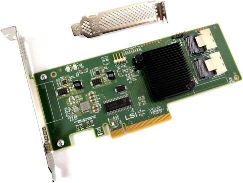 LSI Broadcom 9211-8i SAS2008 6G SATA SAS HBA PCIe x8 Avago ZFS IT Mode TrueNAS LSI00194 in Saudi Arabia