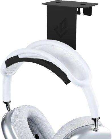 Dezctop Headphone Stand Holder Under Desk, PC Gaming Headset Hanger Mount, Earphone Stand Accessories, Headset Hook Holder for All Over Ear Headphone, for All Gamer Headset and Table Boards, White in Kuwait