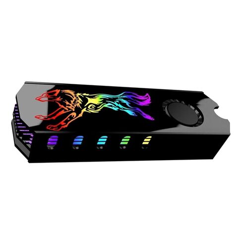 SSD Heatsink Heat-Radiator Cooler Vest 5V ARGB M.2 2280 Disk Hard Cooling Fan Thermal Pad in Saudi Arabia