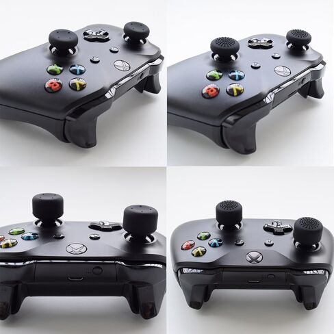 Hikfly Silicone Gel Cover Skin Protector Kits Compatible with Xbox One/Xbox One S/Xbox One X Controller Video Games(1 x Gel Cover with 8 x Thumb Grip Caps)(White Octopus) in Kuwait