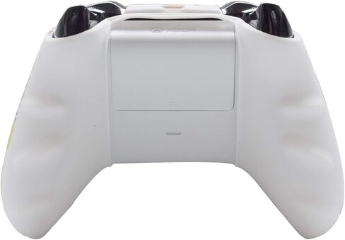 Hikfly Silicone Gel Cover Skin Protector Kits Compatible with Xbox One/Xbox One S/Xbox One X Controller Video Games(1 x Gel Cover with 8 x Thumb Grip Caps)(White Octopus) in Kuwait