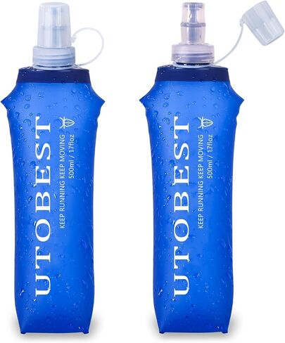 UTOBEST Soft Flask 350ml*2, Collapsible Hydration Water Bottle in Kuwait