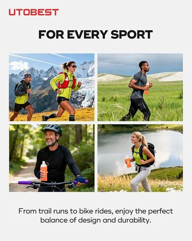 UTOBEST Soft Flask 350ml*2, Collapsible Hydration Water Bottle in Kuwait