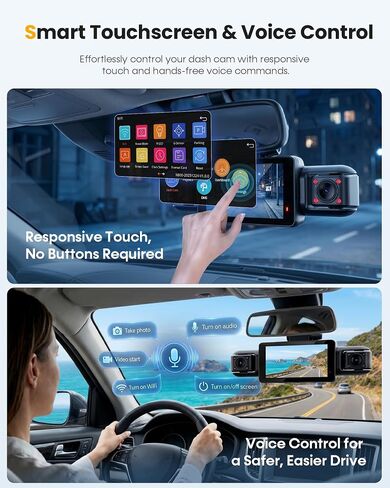 Neideso 5 Channel Telephoto 4K Dash Cam for Zoom Details, 360° View, N800 in Kuwait