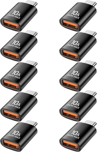 Pastall USB C to USB Adapter 10 Pack,Type C Male to USBA Female Adapter in Kuwait