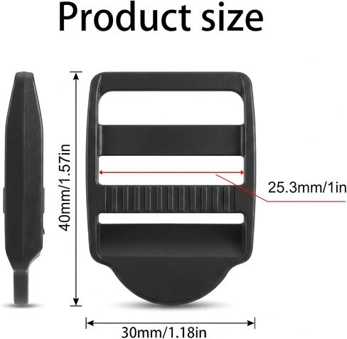 12 PCS Plastic Buckles for Straps, 1 Inch Replacement Buckles for Backpacks in Kuwait