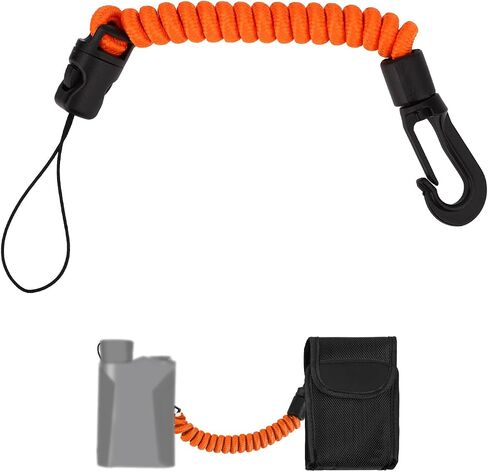 Rangefinder Tether, 8-40cm/3.15-15.75in High-Density Polyester Retractable Rangefinder Lanyard Suitable for Hunting Fishing Camping Accessory in Saudi Arabia