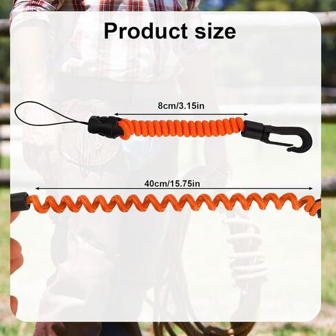 Rangefinder Tether, 8-40cm/3.15-15.75in High-Density Polyester Retractable Rangefinder Lanyard Suitable for Hunting Fishing Camping Accessory in Saudi Arabia