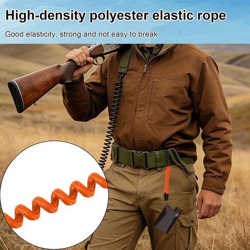 Rangefinder Tether, 8-40cm/3.15-15.75in High-Density Polyester Retractable Rangefinder Lanyard Suitable for Hunting Fishing Camping Accessory in Saudi Arabia