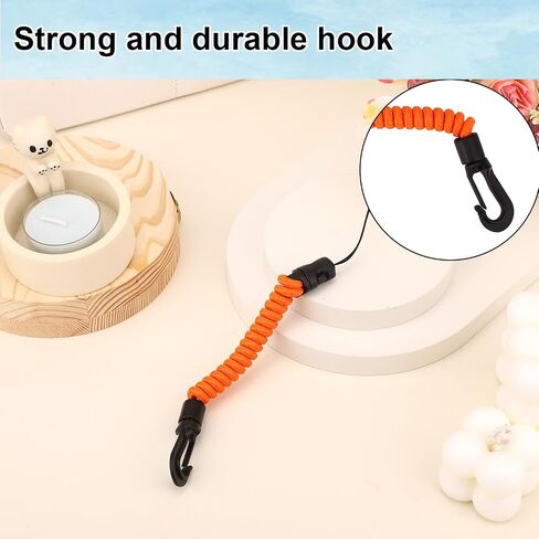 Rangefinder Tether, 8-40cm/3.15-15.75in High-Density Polyester Retractable Rangefinder Lanyard Suitable for Hunting Fishing Camping Accessory in Saudi Arabia