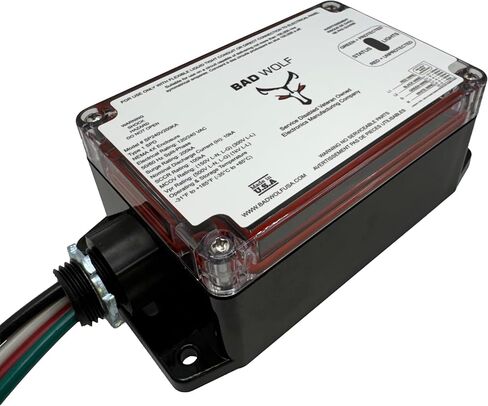Bad Wolf SP240V200KA-A Type 1 Panel Mount Whole House Surge Protector, 120/240VAC Split Phase, 200kA, 4-Wire L1/L2/N/G, NEMA 4X/IP67, ETL Listed in Kuwait