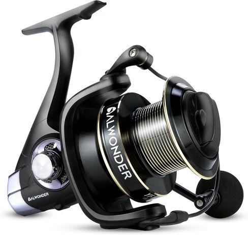 Alwonder Saltwater Spinning Reel Surf Casting Fishing Reel Graphite Body 13+1 Stainless Steel BBS 35LB Max Drag Heavy-Duty Ocean Sea Fishing Offshore Reel in Saudi Arabia