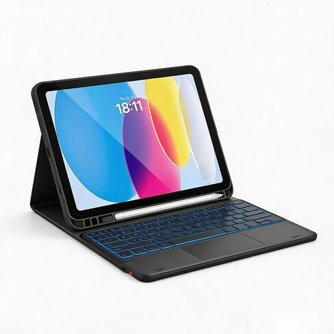 for iPad A16 11th/10th Generation Case with Keyboard, Folio Cover in Kuwait