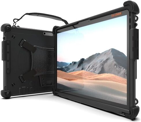 Ultra Rugged Standard Case for Microsoft Surface Pro 9 – Also Work with Surface Pro 10 – Heavy Duty Tablet Case – Briefcase Handle, Hand Strap, Keyboard Compatible, Fully Protective Case in Kuwait