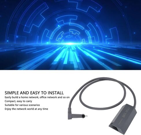 Ethernet Adapter Rectangle Satellite Internet Powerline for Wired External Network in Kuwait