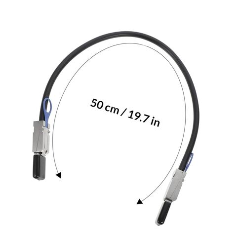 TIDTALEO Mini SAS 26 Pin Data Cable SFF-8088 to SFF-8088 0.5 Meter Black in Kuwait