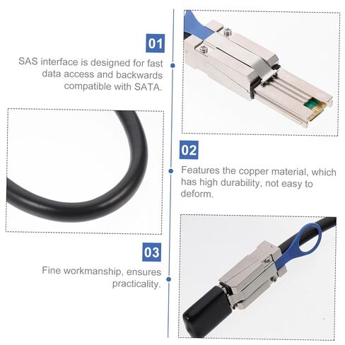 Veemoon Mini Mini Serial Attached Cable 0.5m Copper 26 Pin Internal Cable in Saudi Arabia