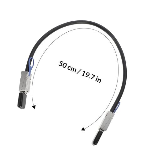 SHINEOFI Mini Serial Attached 26 Pin Sff-8088 Cable 0.5 Meter for Server Data Storage Systems Internal High-Speed Transmission Cord Compatible with Raid Controllers in Kuwait
