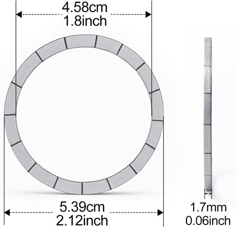 Magnet Ring Circle for DIY, 3D Print Compatible with MagSafe for Accessories Side (Not for Phone Case)-1.7mm in Saudi Arabia