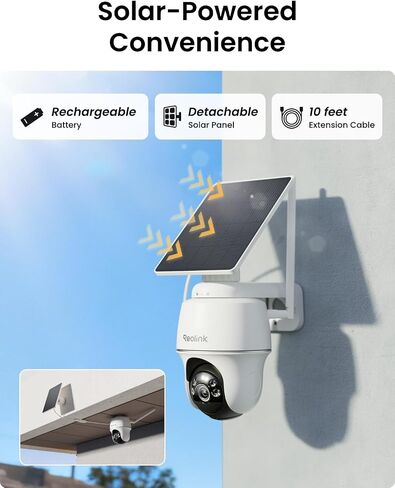 REOLINK Home Hub Mini and Argus PT Solar Wireless Security Cameras Outdoor Bundle with 2K Battery Video Doorbell Camera, 150°x150° Head-to-Toe View, 2.4/5 GHz WiFi, Local Storage, No Monthly Fee in Kuwait
