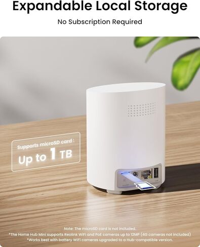 REOLINK Home Hub Mini and Argus PT Solar Wireless Security Cameras Outdoor Bundle with 2K Battery Video Doorbell Camera, 150°x150° Head-to-Toe View, 2.4/5 GHz WiFi, Local Storage, No Monthly Fee in Kuwait