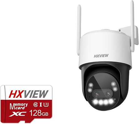 4K PTZ Security Camera Outdoor with Rapid 10X Hybrid Zoom, 355°Pan & 90° Tilt, True 8MP Dual-Lens WiFi Camera with Auto Tracking, AI Human/Vehicle/Pet Detection, Color Night Vision, RTSP in Kuwait