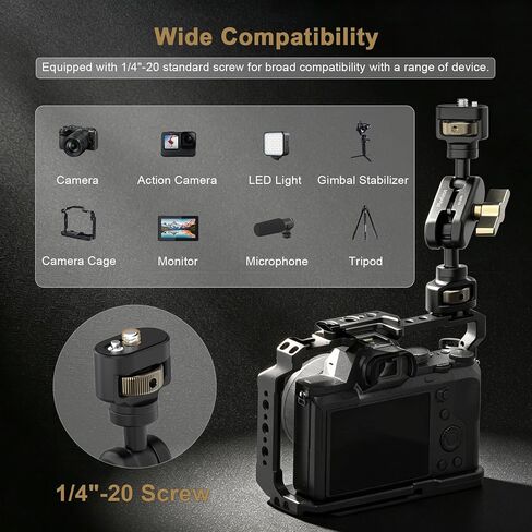 Dual Ball Head Articulating Magic Arm Adjustable Dual Ball Head Arm in Kuwait
