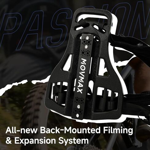Movmax Third-Person Backpack Camera Mount Kit with Carbon Fiber Rod | 16"-40" Telescopic, for Insta360 X5/X4/X3/X2 DJI Osmo 360, Aluminum Adjustable Mount, Outdoor Live Streaming, Hiking&Cycling in Kuwait