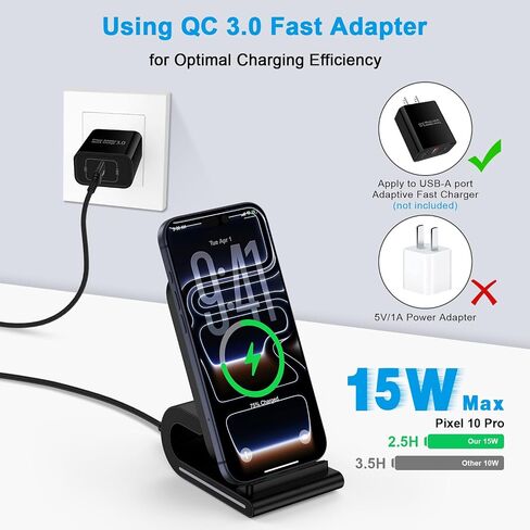 for Google Pixel Wireless Charger Stand for Pixel 11/11 Pro/11 Pro XL/Fold in Kuwait
