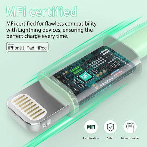 5Pack iPhone Charger Dual Port USB Wall Charger with 6FT Lightning Cable in Saudi Arabia