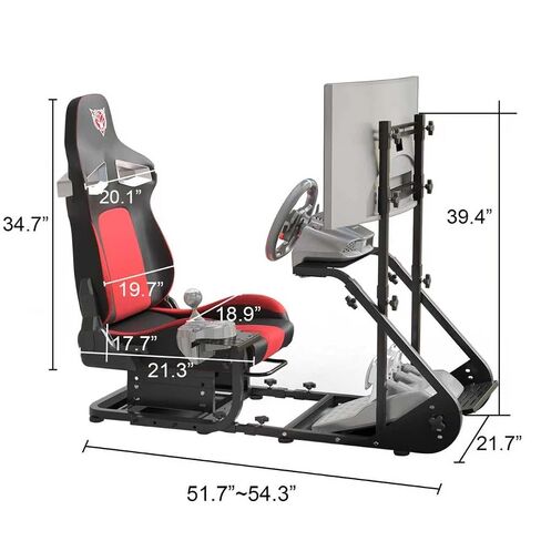 Tervalonis Racing Simulator Cockpit with TV Mount, Sim Racing Wheel Stand in Saudi Arabia