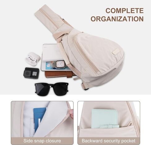 MOSISO Crossbody Sling Backpack Travel Hiking Daypack for Women Men in Saudi Arabia