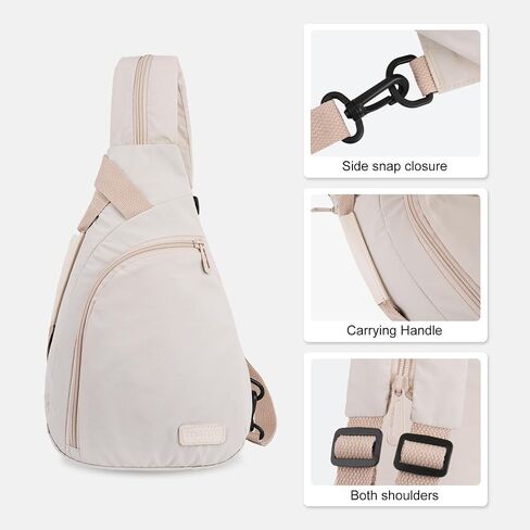 MOSISO Crossbody Sling Backpack Travel Hiking Daypack for Women Men in Saudi Arabia