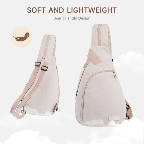 MOSISO Crossbody Sling Backpack Travel Hiking Daypack for Women Men in Saudi Arabia