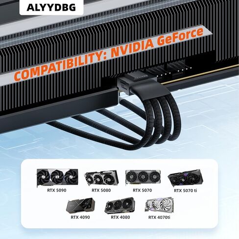 12vhpwr Cable, 600W 16 Pin Male to 4x8 Pin Female GPU Cable by ALYYDBG in Kuwait