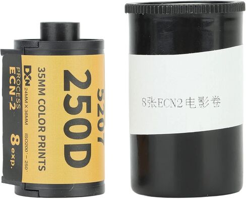 NSXAYIWE 250D 35mm Film Roll Wide Exposure Range ECN 2 Process Colour Print in Kuwait