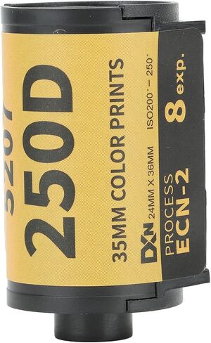 NSXAYIWE 250D 35mm Film Roll Wide Exposure Range ECN 2 Process Colour Print in Kuwait