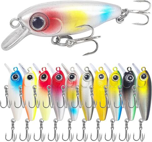 10Pcs Minnow Fishing Lure Square Bill Crankbait in Kuwait