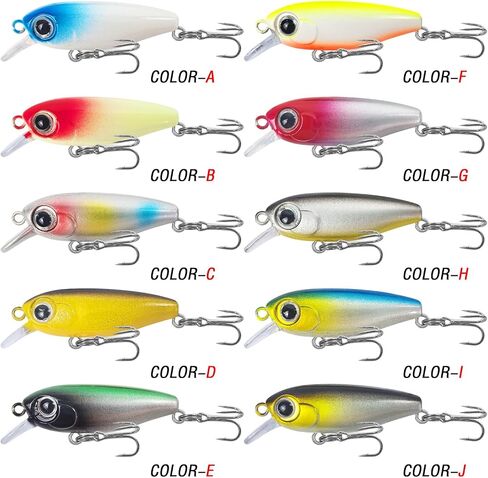 10Pcs Minnow Fishing Lure Square Bill Crankbait in Kuwait