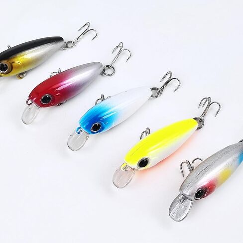 10Pcs Minnow Fishing Lure Square Bill Crankbait in Kuwait