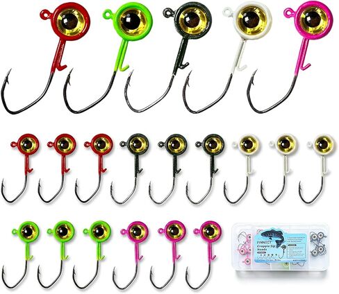 20/40Pcs Crappie Jig Heads for Bass, Perch 1/32-1/8oz in Kuwait