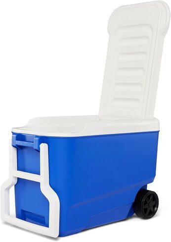 38 Quart Rolling Cooler with Wheels, Hard Sided Ice Chest, Holds 53 Cans in Kuwait